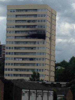 high rise fire Southfields london